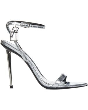 Tom Ford Padlock-Detail Sandals - White