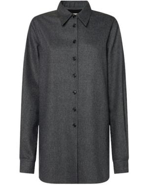 KHAITE Auryn Wool Shirt - Grey