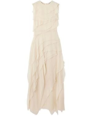 Altuzarra Silk Chiffon Dress - Natural