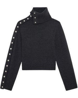 IRO Asymmetrical Wool Sweater - Blue