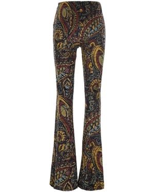 Etro Flared Casual Trousers - Grey
