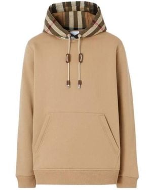 Burberry Cotton Sweatshirt - Natural