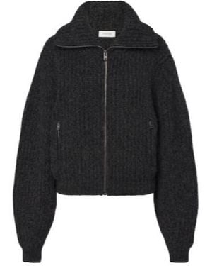 Lemaire Zip-Up Cardigan - Black