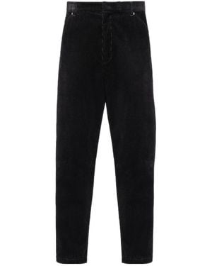 Prada Pinwale Logo Casual Pants - Black