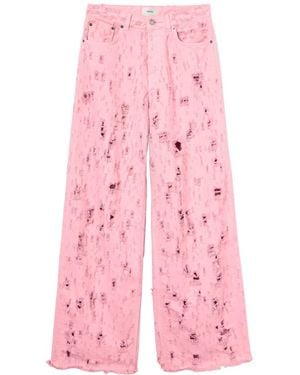 Haikure Bethany Bull Distressed Jeans - Pink
