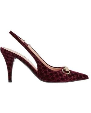 Gucci Slingback Pump With Horsebit - Purple
