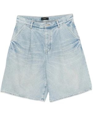 Purple Brand Denim Shorts With Belt Loops - Blue