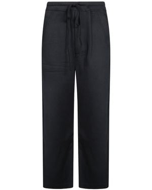Thom Krom Wide Leg Jersey Trousers - Black