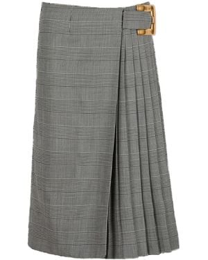 Balmain Midi Skirt - Grey