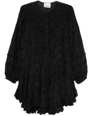 Isabel Marant Ruffled Mini Dress - Black