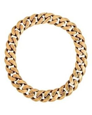 Balenciaga Vintage Chunky Curb-Link Bangle - Metallic