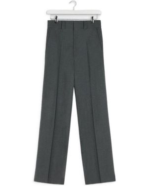 Lemaire Front-Creased Tailored Trousers - Grey