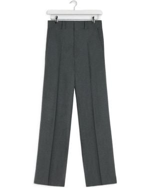 Lemaire Front-Creased Tailored Trousers - Grey