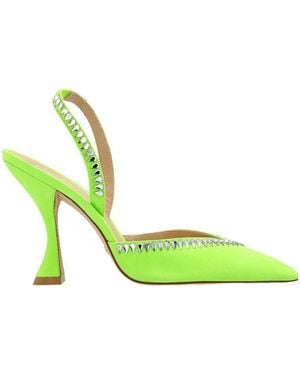 Stuart Weitzman Open-Heeled High Heels - Green