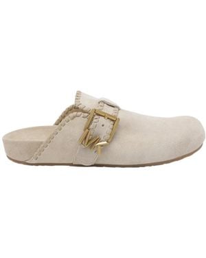 MICHAEL Michael Kors Round-Toe Mules - White