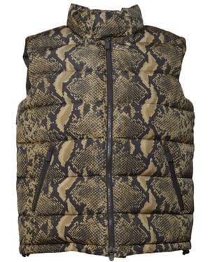 Aspesi Printed Zip-Up Gilet - Green