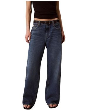 Calvin Klein Regular Straight-Leg Jeans - Blue