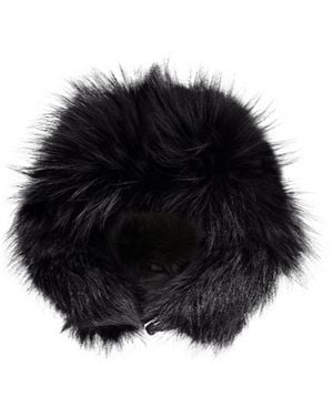Yves Salomon Fur Hat - Black
