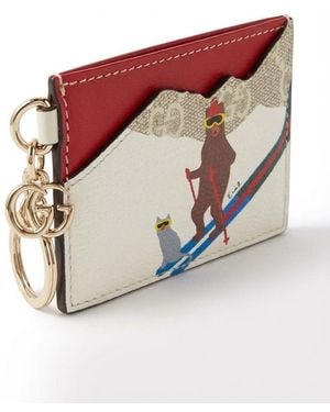Gucci Printed Gg Card Case - White