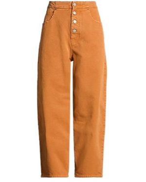 MM6 by Maison Margiela Straight-Leg Casual Trousers - Orange