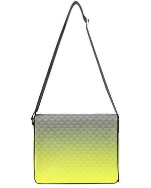 Emporio Armani Logo Gradient Shoulder Bag - Yellow