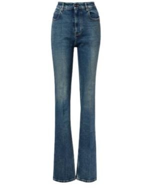 Balenciaga High-Rise Straight Jeans - Blue