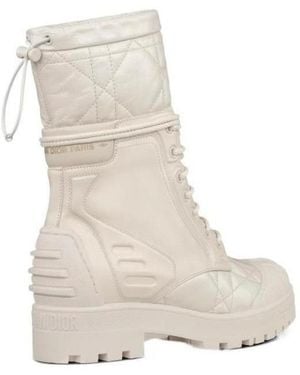 Dior Logo Boots - Natural