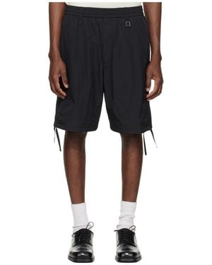 WOOYOUNGMI Drawstring Cargo Shorts - Black