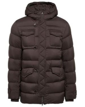 Herno Hooded Down Jacket - Brown