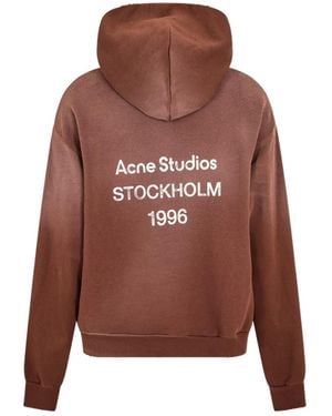 Acne Studios Logo Hoodie - Brown