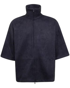 Fear Of God High-Neck Fleece Jacket - Blue