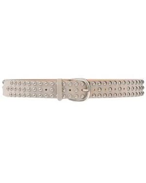 Isabel Marant Minimalist Suede Belt - White
