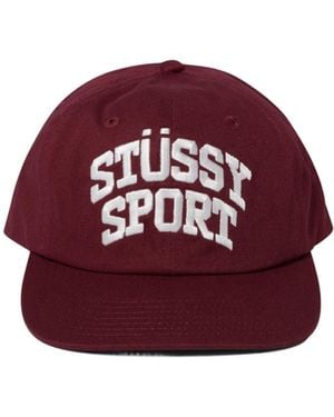 Stussy Stüssy Sport Snapback Cap - Red