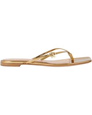 Gianvito Rossi Square Toed Slippers - Natural