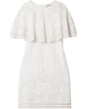 Sea Lula Layered Broderie Anglaise Mini Dress - White