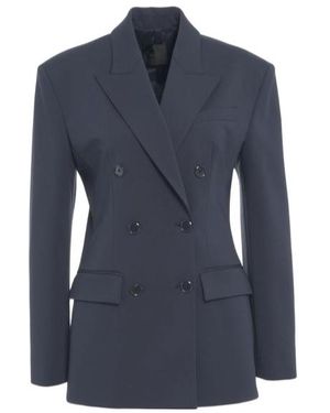 Pinko Elegant Double-Breasted Blazer - Blue