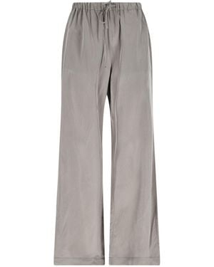 Rohe Rhe Striped Drawstring Trousers - Grey