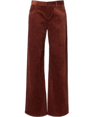Magda Butrym Casual Trousers With Belt Loops - Red