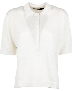 Seventy Short-Sleeve Buttoned Polo Shirt - White