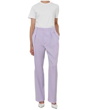 Wardrobe NYC Tapered Low-Rise Casual Pants - Purple