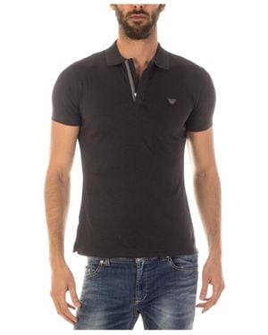 Armani Jeans Short-Sleeved Polo Shirt - Black