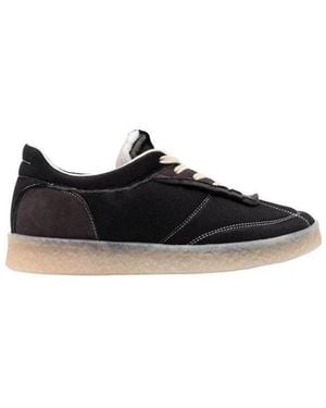 MM6 by Maison Margiela Inside Out 6 Court Trainers - Black
