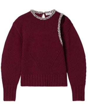 Jonathan Simkhai Monroe Embellished Sweater - Red