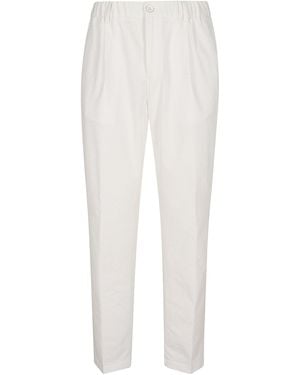 Herno Casual Trousers With Elastic Waist - White
