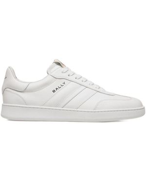Bally Retro Crest Lace-Up Trainers - White