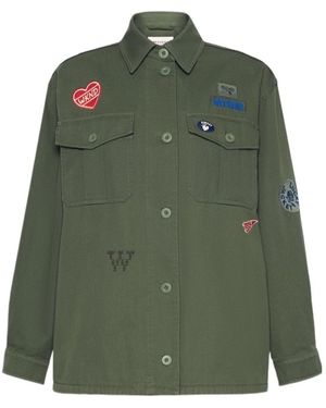Weekend by Maxmara Wkdrazza Patch Overshirt Jacket - Green