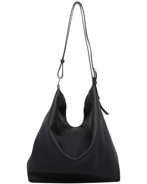 The Row Adjustable Shoulder Bag - Black