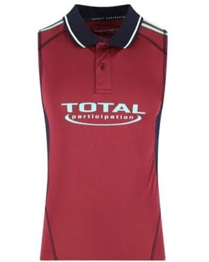 Martine Rose Sleveless Polo Shirt - Red