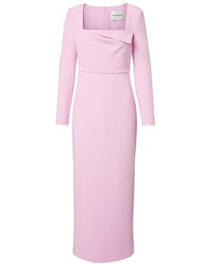 Roland Mouret Crepe Midi Dress - Pink