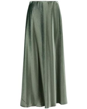 Alberta Ferretti Flowing Silhouette Skirt With Soft Drape - Green